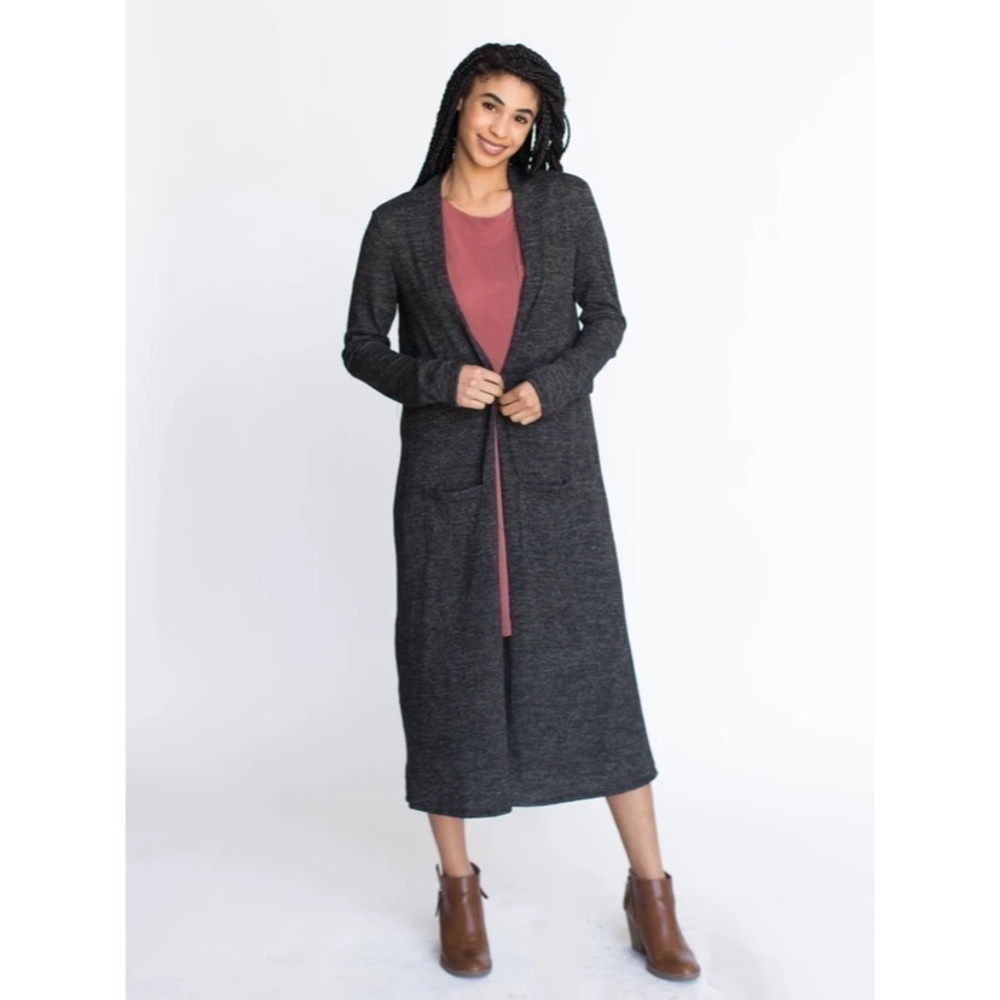 NWT Agnes & Dora Duster | Charcoal Two Tone